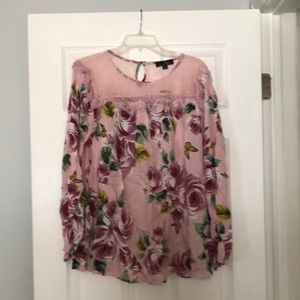 Brand new pink long sleeve top, tags on, size XL